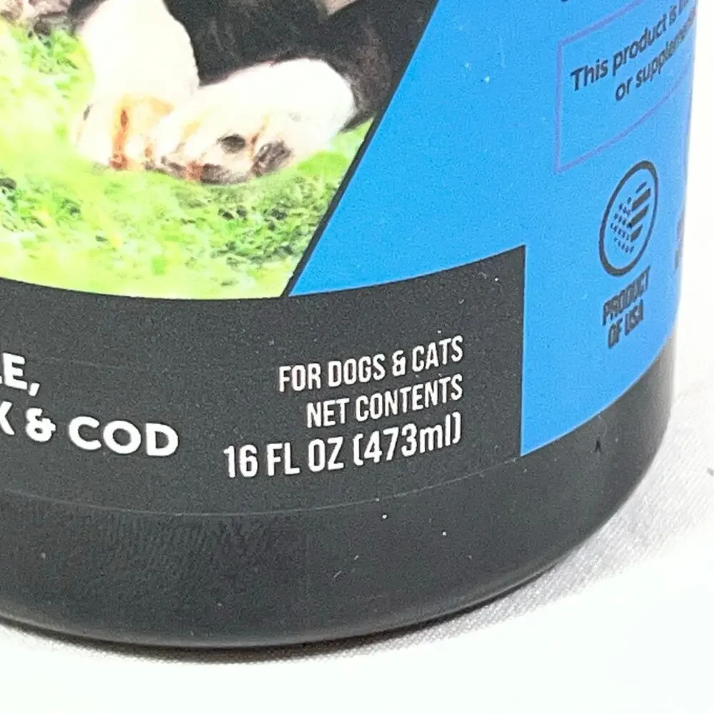Pet Honesty Wild Caught Omega-3 Fish Oil for Dogs & Cats 16 fl oz. Exp 2/27